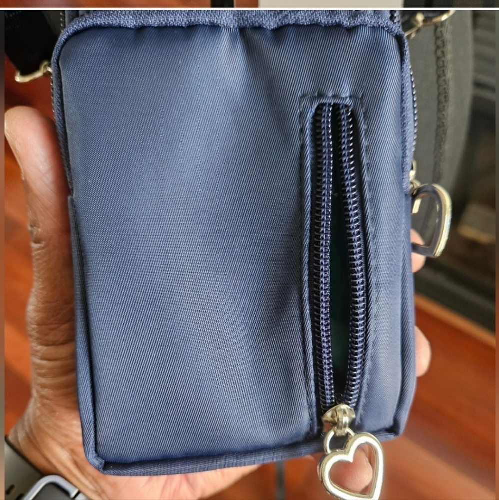 Nylon Crossbody Cell Phone Wallet Pouch